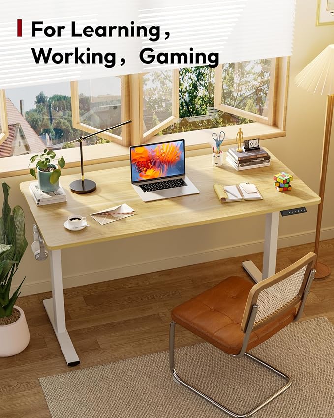 SANODESK Electric Standing Desk 48 x 30 Inches Whole-Piece Desktop Height - Image 3