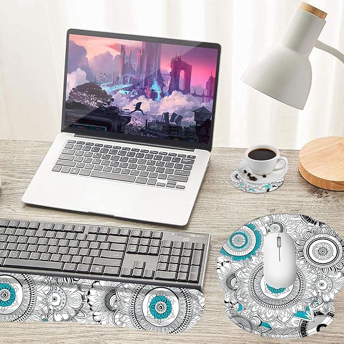 Keyboard Wrist Rest and Mouse Pad Wrist Support Set - Image 3