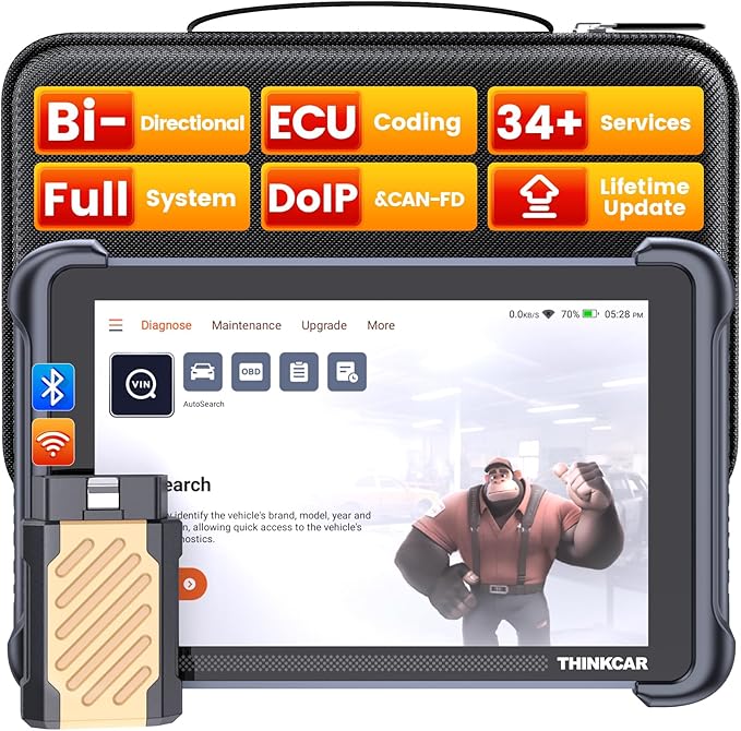 THINKCAR Bidirectional Scan Tool, THINKSCAN 689BT All System Automotive by THINKCAR