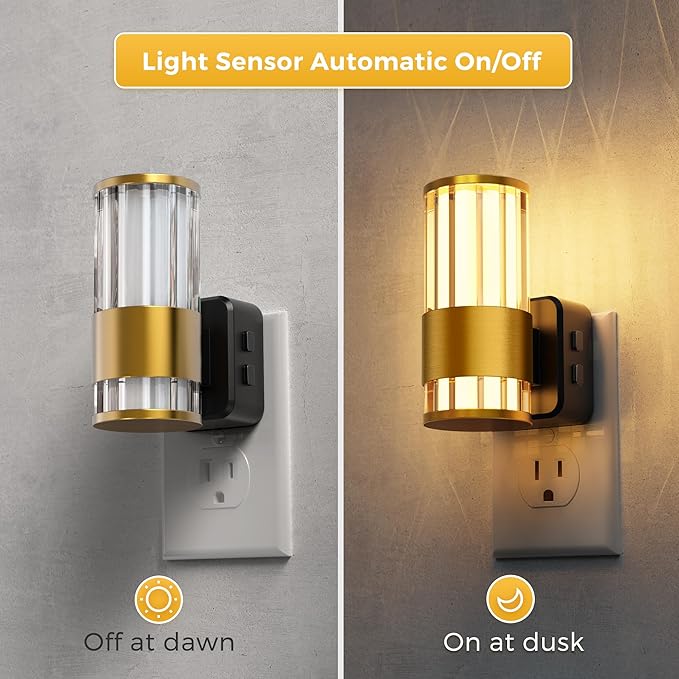 L LOHAS LED Night Light, Night Lights Plug into Wall, 2 Pack 10-Color RGB - Image 2