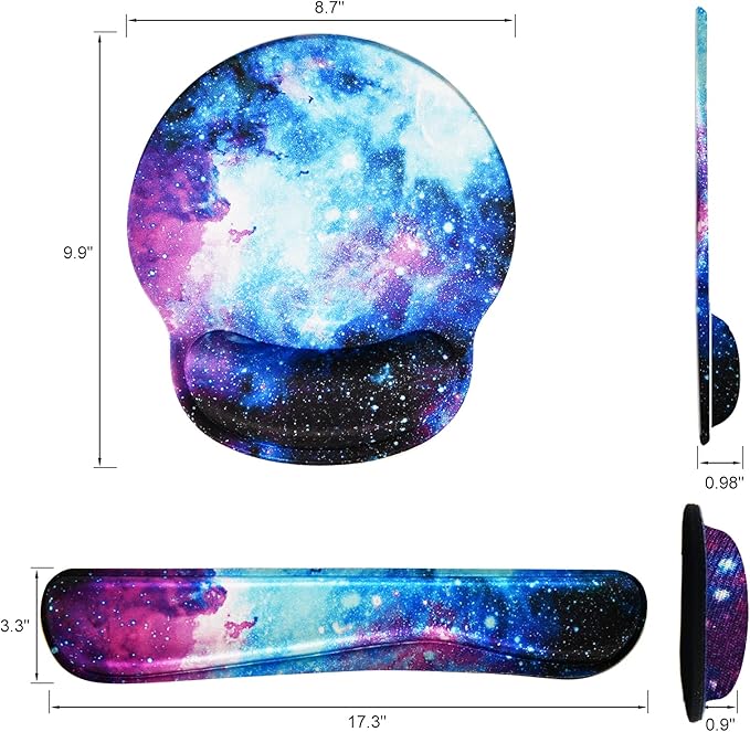 Mouse Pad Keyboard Wrist Rest, Gel Non Slip Rubber Wrist Support Rest Mouse Pad - Image 7