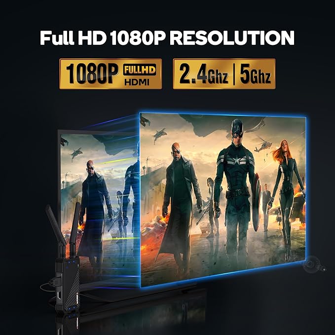 Wireless HDMI Transmitter and Receiver, 1300FT Wireless HDMI Extender Kit - Image 2