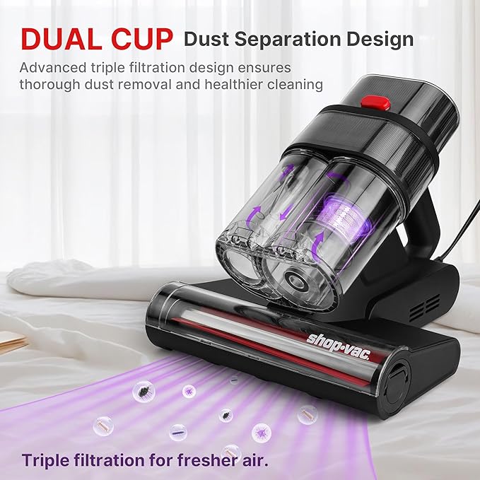 Shop-Vac Mattress Vacuum Cleaner, 14KPa Powerful Bed Vacuum - Image 4