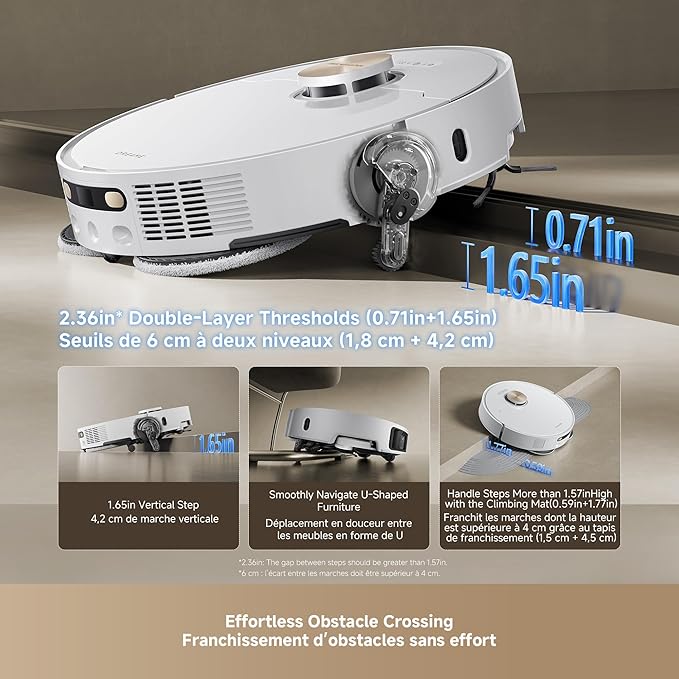 DREAME L50 Ultra Robot Vacuum and Mop White, 500Pa Suction, - Image 2