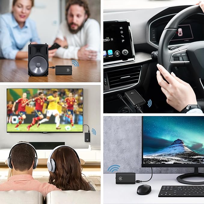 Ankilo Aux Bluetooth Adapter for Car, Upgraded Bluetooth 5.3 Transmitter - Image 7