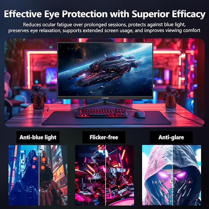 Z-Edge 24 inch 240Hz 165Hz Gaming Monitor, FHD 1080p, MPRT 1ms, IPS Monitor - Image 8