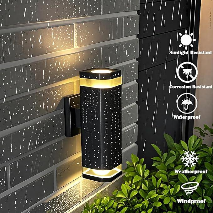 rosykite LED Outdoor Wall Sconce, Dusk to Dawn Outdoor Lighting Fixture - Image 5