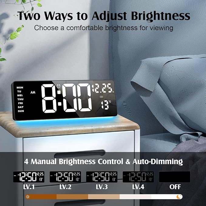 Xflyee 16.5" Digital Clock Large Display - Image 4