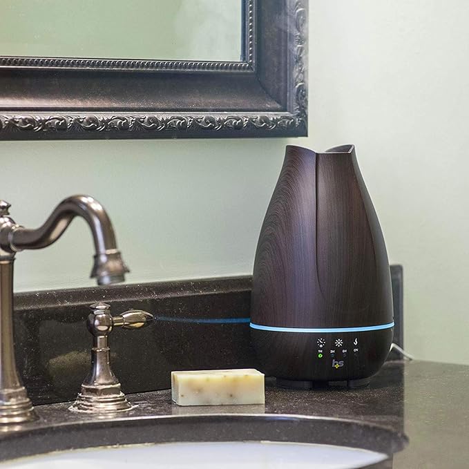 HealthSmart Essential Oil Diffuser, Cool Mist Humidifier and Aromatherapy - Image 8