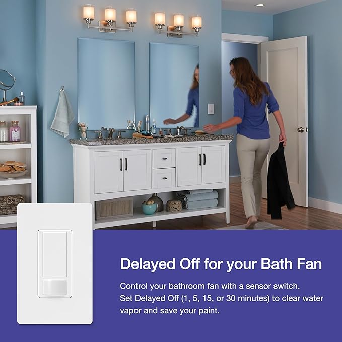 Lutron Maestro Motion Sensor Light Switch Indoor - Image 8
