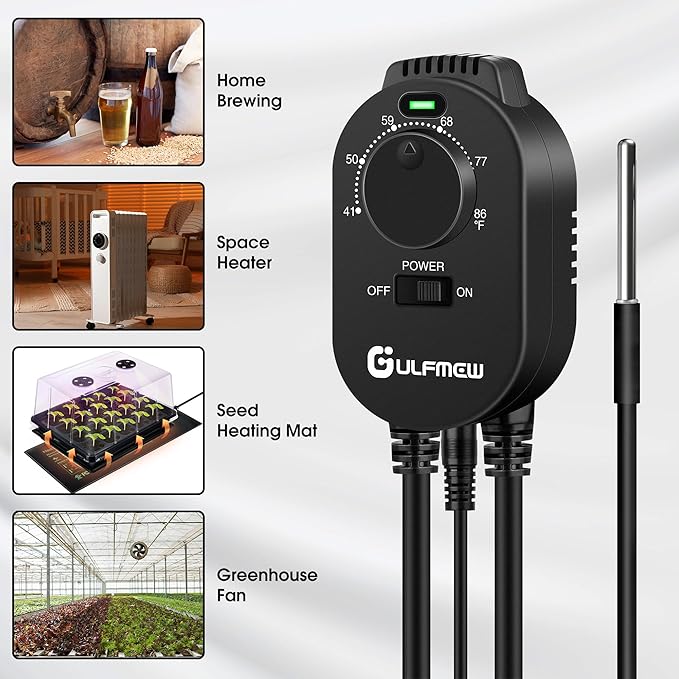 Plug in Thermostat for Heater, Thermostat Plug Outlet - Image 7