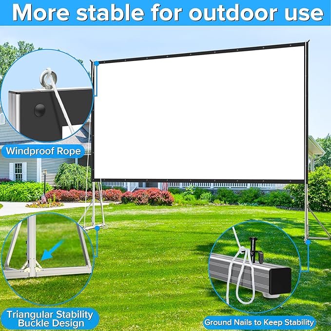 JWSIT 250 inch Projector Screen - Image 4