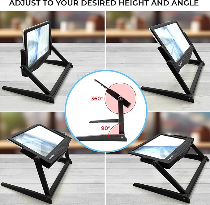 MAGNIPROS Patented 5X Large LED Page Magnifier - Image 3