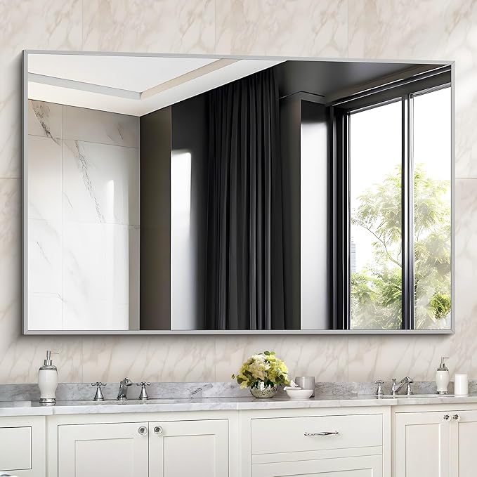 36x55 inch Bathroom Mirror, Large Rectangular Wall Mirrors - Image 8