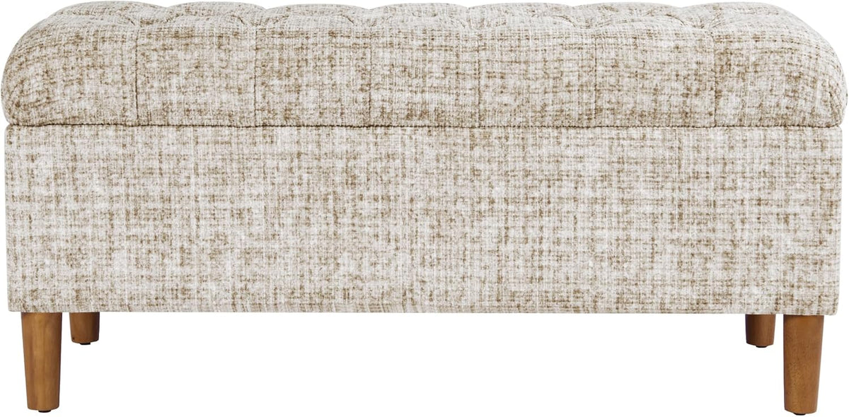 homepop 40" ainsley button tufted storage bench, main product view
