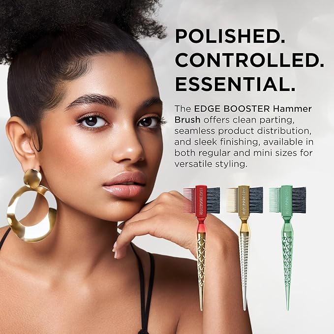 Style Factor EDGE BOOSTER® Hammer Brush Rat Tail– Double-Sided Edge Control - Image 3