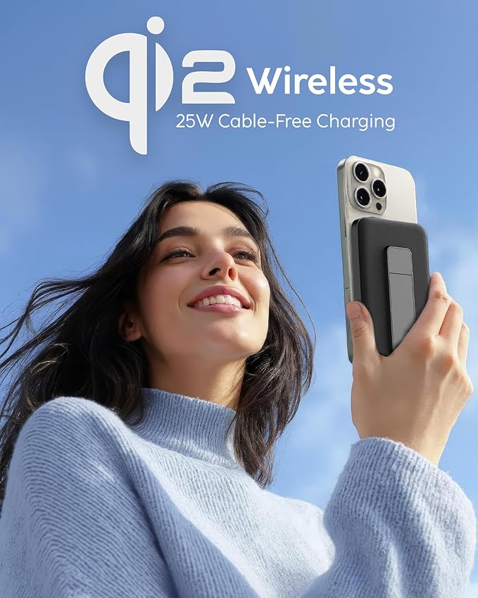 myCharge CliqLuxe Magnetic Wireless Power Bank 10, 000mAh | iPhone & MagSafe - Image 6