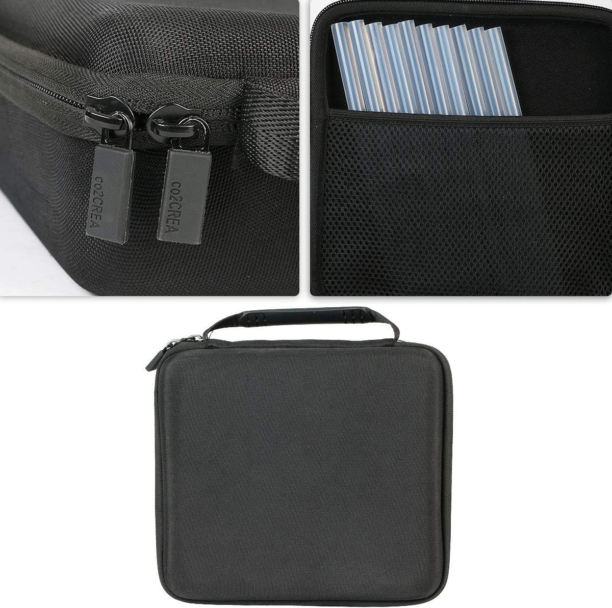 co2CREA Hard Travel Case for Chandler Tool Commercial/Large Glue Gun | Travel Protective Storage Bag with Mesh Pocket & Handle, Shockproof EVA Shell and Soft Lining