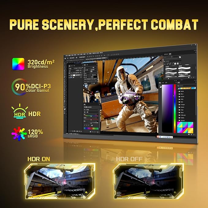 SANSUI 24.5 Inch 200Hz Gaming Monitor, FHD 1080P Fast IPS PC Gaming Monitor - Image 4