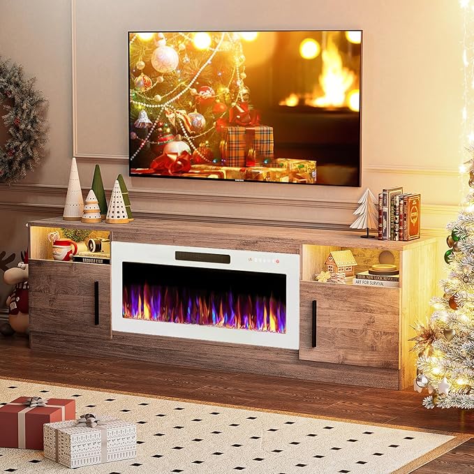 VITESSE TV Stand Fireplace - Image 8