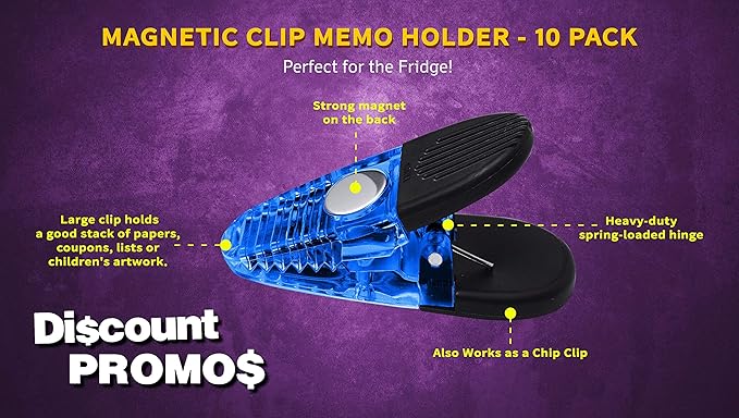 10 Magnetic Memo Holders Set - Image 3