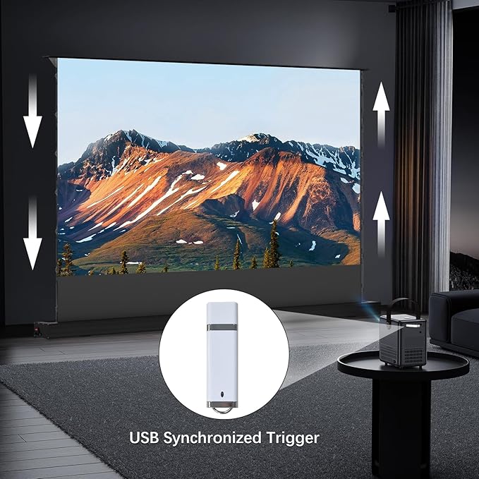 IN&VI Motorized ALR Floor Rising Projector Screen - Image 5