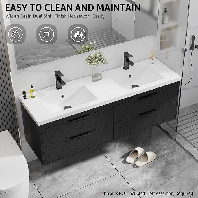 eclife 60" Bathroom Vanities Cabinet - Image 4