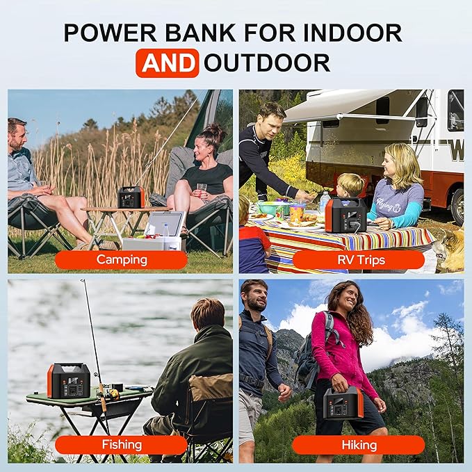 SinKeu 150W Power Bank Station, 122.8Wh/38400mAh LiFePO4 Battery, Solar - Image 7