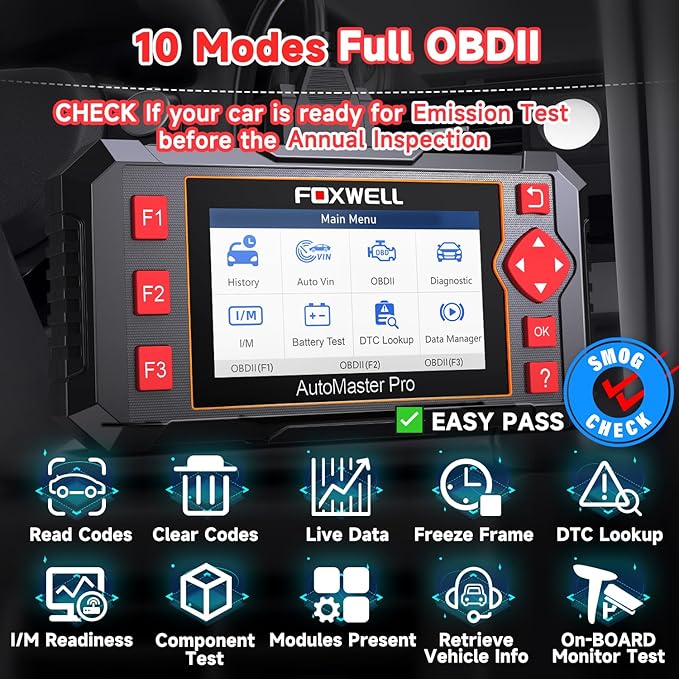 2026 FOXWELL Car Scanner NT604, 4 System OBD2 Scanner Diagnostic Tool, Check - Image 4
