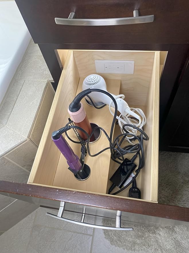 My Tidy Space Low Profile PD30W USB-C 15 Amp in Drawer Docking Station Outlet - Image 5