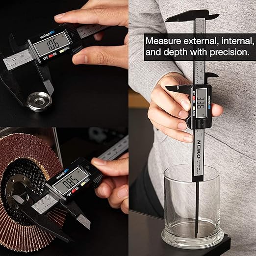 NEIKO 01417A 6” Digital Caliper | Electronic Measuring Tool | Range of 0-6”or - Image 5