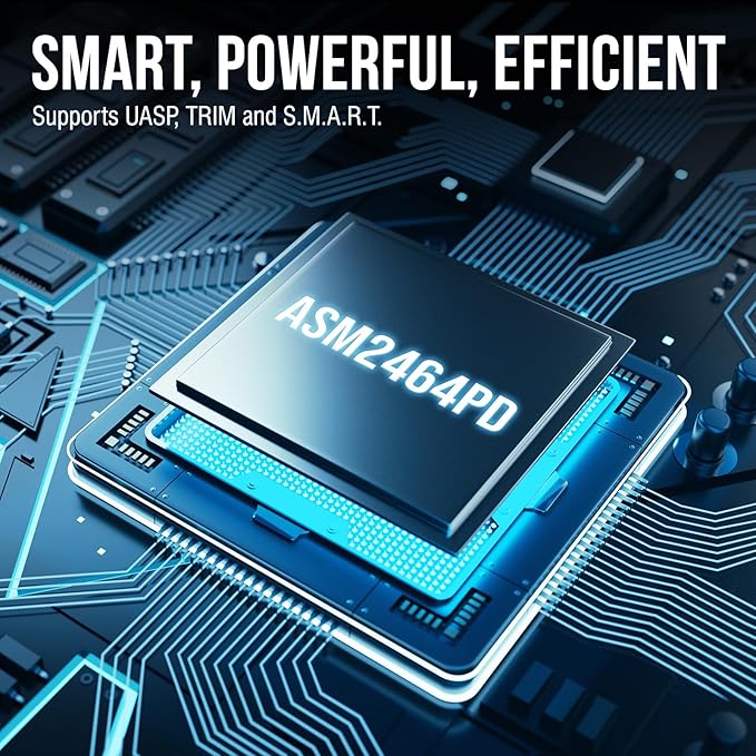 SABRENT USB4 NVMe SSD Enclosure – Tool-Free USB 4.0 M.2 PCIe 4.0 x4 External - Image 4