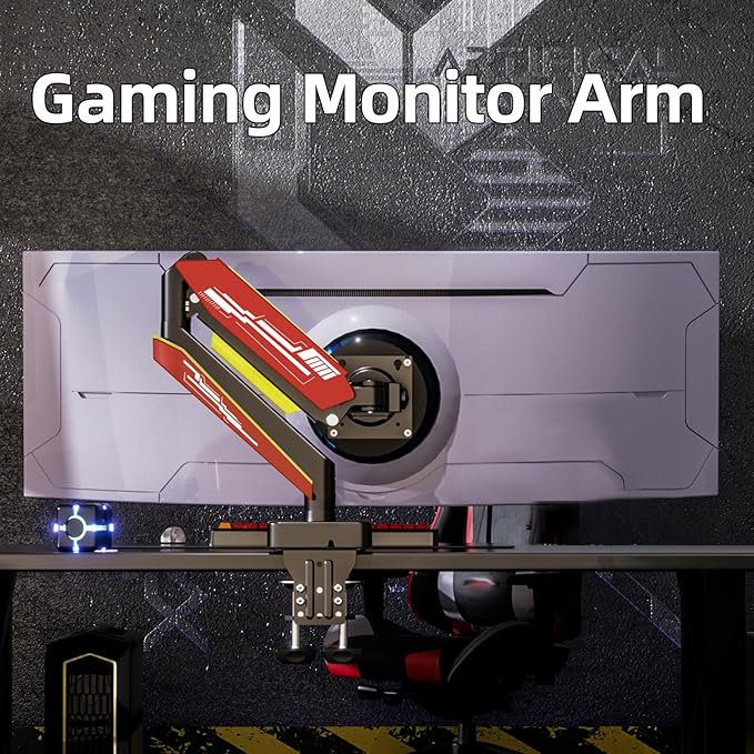 Heavy Duty Monitor Arm for Ultrawide Screen up to 49 inches, 44 lbs, Gas Spring - Image 8