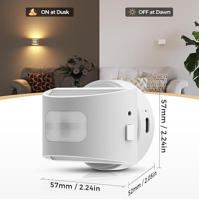 DORESshop Motion Sensor Night Light Indoor, Rechargeable Night Lights, Magnetic - Image 6
