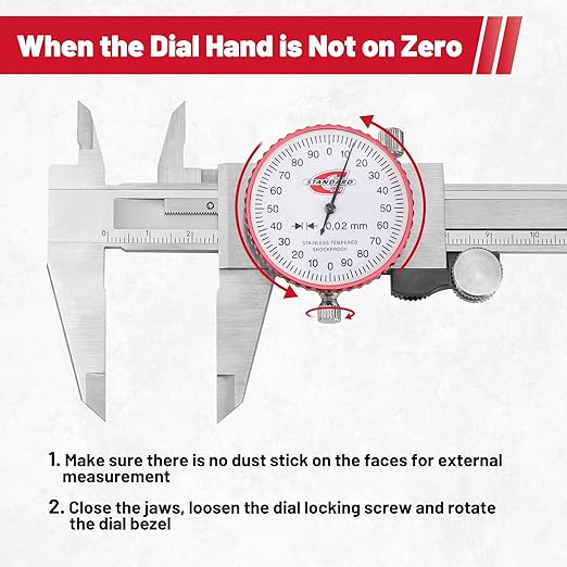 Standard Gage Metric Dial Caliper Measuring Tool 0-150mm Range, Analog - Image 6