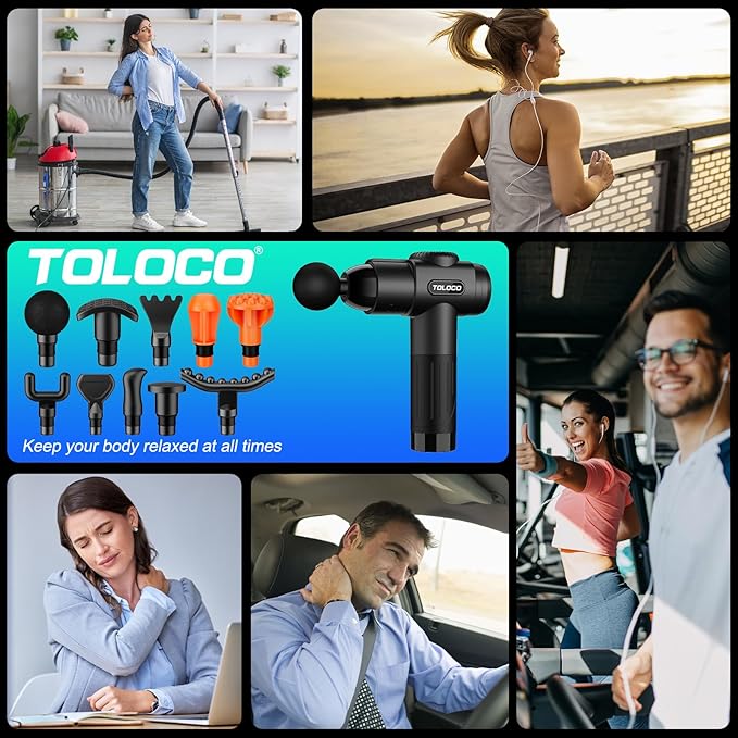 TOLOCO Massage Gun, Deep Tissue Back Massage - Image 7