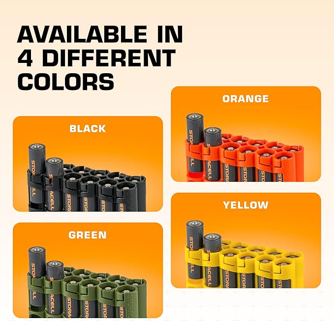 Storacell AA-12 Battery Storage Caddy and Dispenser, Holds 12 AA Batteries - Image 5