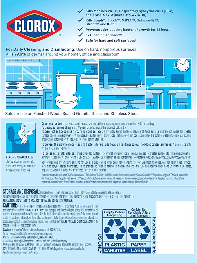Clorox Disinfecting Cleaning Wipes Variety Pack - Image 10