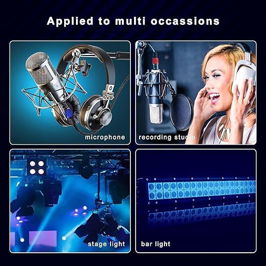 AuxLink XLR Cables, Banlaced XLR Cable Male to Female 50ft 2Pack Mic Cable - Image 6