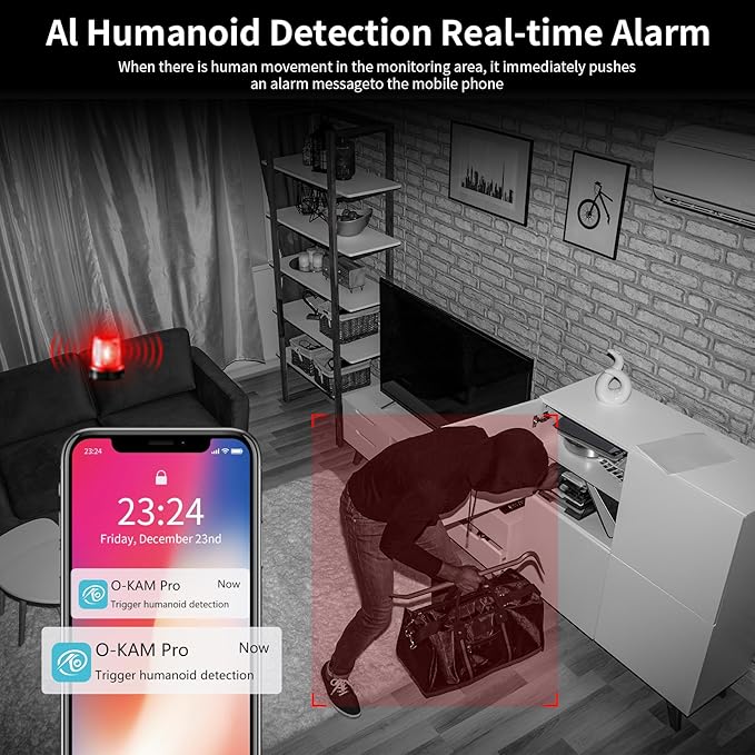 VSTARCAM Indoor Security Camera, 2K HD 360° PTZ Dog Pet Camera - Image 5