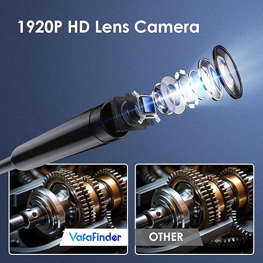 Endoscope Camera with Light, 1920P HD Borescope Camera with 8 Adjustable LED - Image 3