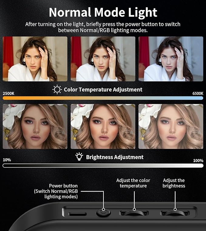 Magnetic 6000mAh RGB Selfie Ring Light - Image 5