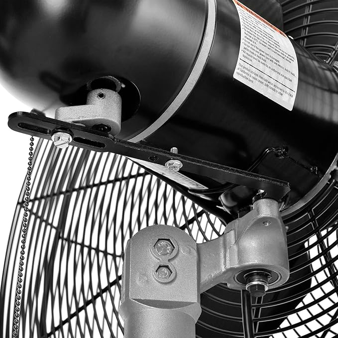 Continental Dynamics CD Premium 30" Oscillating Wall Mount Fan, TEFC Motor - Image 5