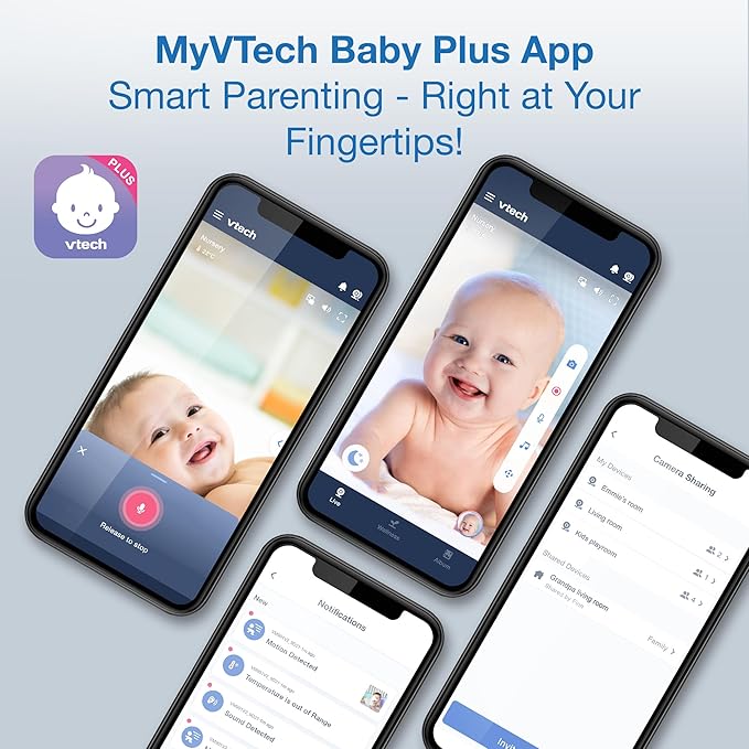 VTech 2-Cameras Smart WiFi Baby Monitor - Image 4