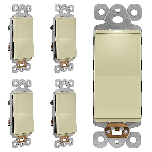 LIDER Minimalist Design Matte Finish Lighted Decorator Switch, Frameless Paddle by LIDER