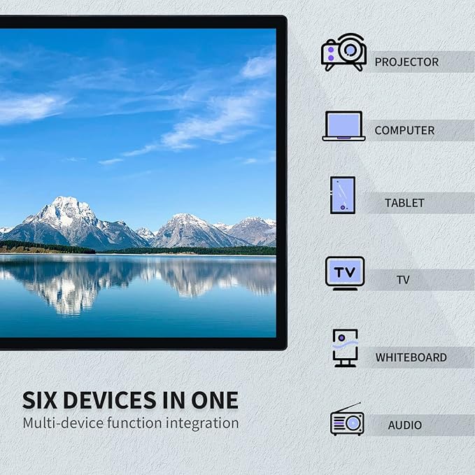 TouchWo 55" Interactive Touchscreen Monitor, Smart Board FHD 1080P Display - Image 4