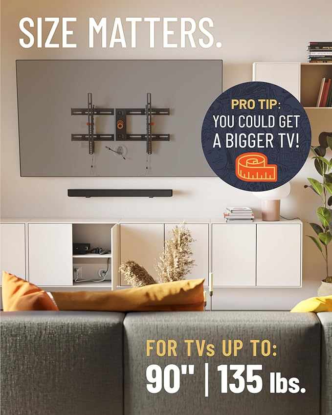ECHOGEAR Wall Mount TV Bracket for TVs Up to 90" - Image 4