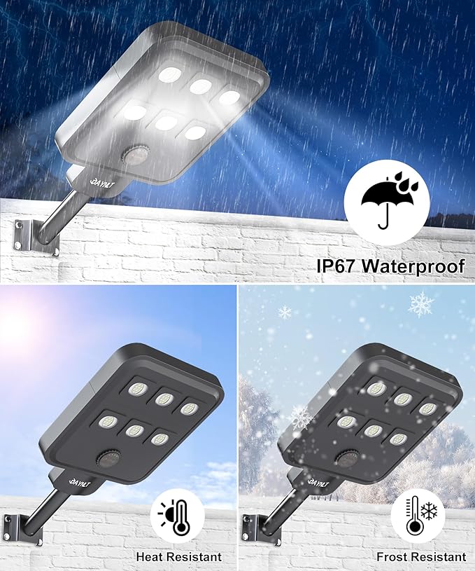 JAYNLT X-8000W Solar Street Lights Outdoor, Ultra-Large 6500K Commercial - Image 6