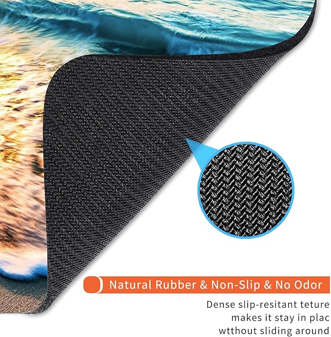 Armanza Square Mouse Pad Beach Sunset, Personalized Premium-Textured Custom - Image 5