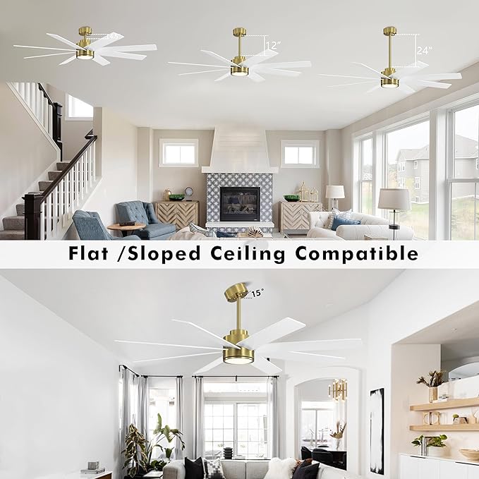 WINGBO 60" Large DC Ceiling Fans - Image 6